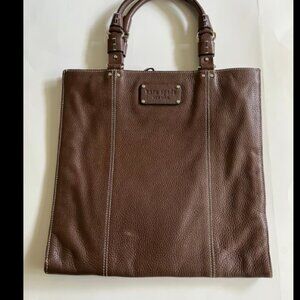 KATE SPADE leather LOGO embossed satchel purse